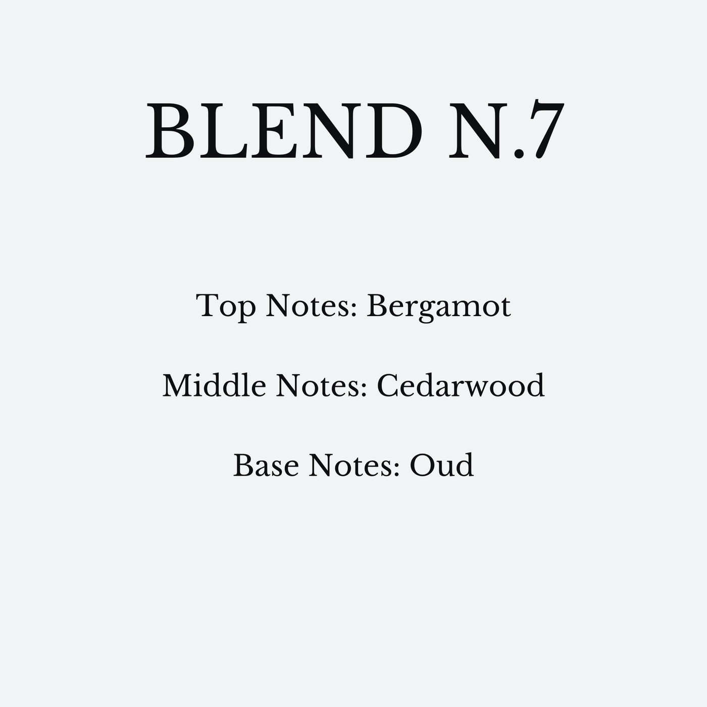 Perfume Blend N.7- Inspired by "Oud & Bergamot”